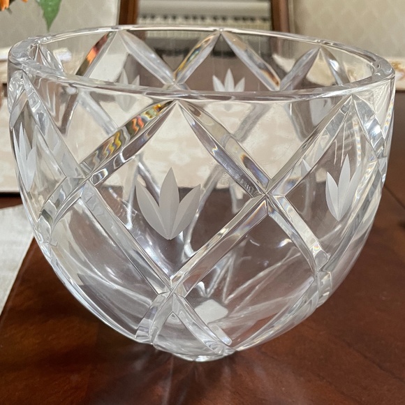 Accents Lenox Thick Polished Crystal Cut Bowl High Quality Poshmark